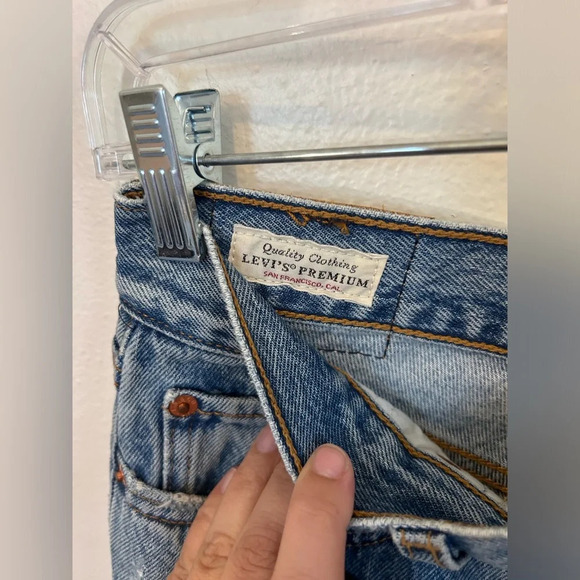 Levi’s Ankle Distressed Jeans size 28 WEDGIE - Picture 9 of 13